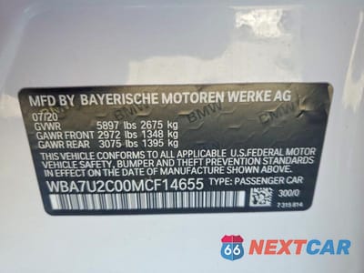 Zdjęcie 13 z 13 samochodu: 2021 BMW 750 XI VIN:WBA7U2C00MCF14655 - miniatura