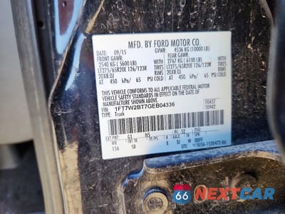 Zdjęcie 12 z 12 samochodu: 2016 FORD F250 SUPER DUTY VIN:1FT7W2BT7GEB04336 - miniatura