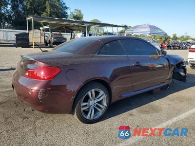 Trzecie zdjęcie samochodu z tyłu: 2009 INFINITI G37 CONVERTIBLE BASE VIN:JNKCV66E69M723537 - miniatura