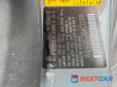 Zdjęcie 12 z 12 samochodu: 2010 BMW 650 I VIN:WBAEB5C50AC225939 - miniatura