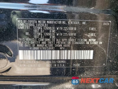 Zdjęcie 13 z 13 samochodu: 2024 TOYOTA RAV4 XLE PREMIUM VIN:4T3B6RFV7RU158682 - miniatura