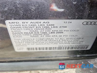 Zdjęcie 13 z 13 samochodu: 2025 AUDI Q5 SPORTBACK PRM PLS 45 VIN:WA15AAFY4S2045966 - miniatura