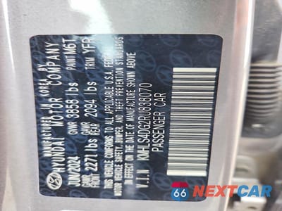 Zdjęcie 12 z 12 samochodu: 2024 HYUNDAI ELANTRA SEL VIN:KMHLS4DG2RU838070 - miniatura