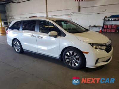 Czwarte zdjęcie samochodu z boku: 2023 HONDA ODYSSEY EXL VIN:5FNRL6H68PB040641 - miniatura