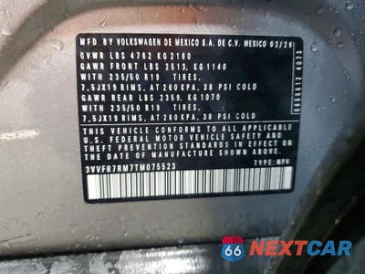 Zdjęcie 13 z 13 samochodu: 2026 VOLKSWAGEN TIGUAN SE VIN:3VVFR7RM7TM075523 - miniatura