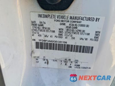 Zdjęcie 12 z 12 samochodu: 2016 FORD F350 SUPER DUTY VIN:1FDBF3A62GEC81156 - miniatura