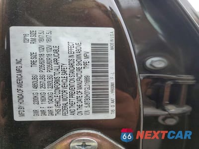 Zdjęcie 13 z 13 samochodu: 2016 ACURA RDX VIN:5J8TB3H37GL016889 - miniatura