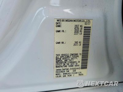 Zdjęcie 12 z 12 samochodu: 2017 NISSAN ALTIMA 2.5 SR VIN:1N4AL3AP1HC200040 - miniatura