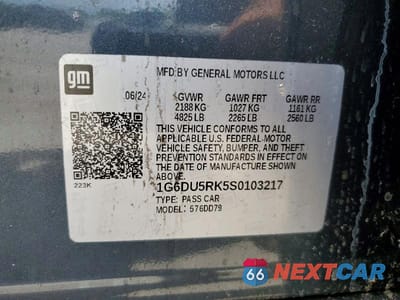 Zdjęcie 12 z 12 samochodu: 2025 CADILLAC CT5 SPORT VIN:1G6DU5RK5S0103217 - miniatura