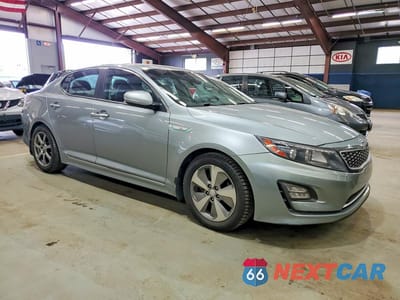 Czwarte zdjęcie samochodu z boku: 2015 KIA OPTIMA HYBRID VIN:KNAGN4AD7F5090863 - miniatura