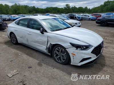 Czwarte zdjęcie samochodu z boku: 2023 HYUNDAI SONATA SEL VIN:KMHL64JA5PA255429 - miniatura