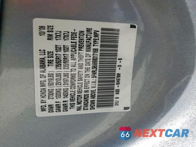 Zdjęcie 13 z 13 samochodu: 2009 HONDA ODYSSEY TOURING VIN:5FNRL38999B017168 - miniatura