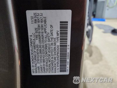 Zdjęcie 13 z 13 samochodu: 2023 HONDA ODYSSEY EXL VIN:5FNRL6H62PB024242 - miniatura