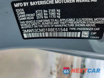 Zdjęcie 12 z 12 samochodu: 2024 BMW M240XI VIN:3MW53CM01R8E51544 - miniatura