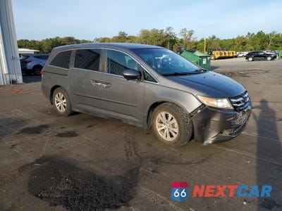 Czwarte zdjęcie samochodu z boku: 2014 HONDA ODYSSEY EX VIN:5FNRL5H43EB069552 - miniatura