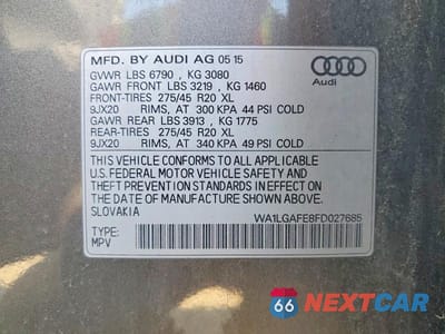 Zdjęcie 13 z 13 samochodu: 2015 AUDI Q7 PREMIUM PLUS VIN:WA1LGAFE8FD027685 - miniatura
