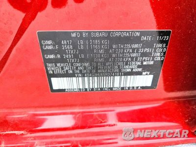 Zdjęcie 12 z 12 samochodu: 2024 SUBARU CROSSTREK WILDERNESS VIN:4S4GUHU65R3741011 - miniatura