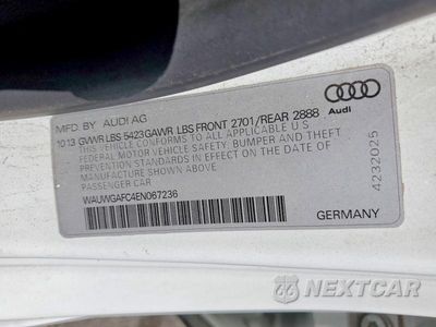 Zdjęcie 13 z 13 samochodu: 2014 AUDI A7 PREMIUM PLUS VIN:WAUWGAFC4EN067236 - miniatura