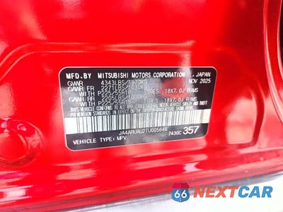 Zdjęcie 13 z 13 samochodu: 2026 MITSUBISHI OUTLANDER SPORT S VIN:JA4ARUAU2TU005646 - miniatura
