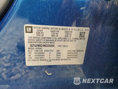 Zdjęcie 12 z 12 samochodu: 2017 GMC SIERRA K1500 SLT VIN:3GTU2NEC4HG200284 - miniatura
