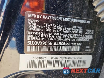 Zdjęcie 13 z 13 samochodu: 2016 BMW X3 XDRIVE28I VIN:5UXWX9C58G0D63935 - miniatura