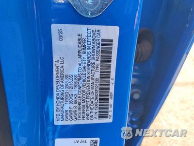 Zdjęcie 12 z 12 samochodu: 2025 HONDA CIVIC SPORT VIN:19XFL2H82SE025130 - miniatura
