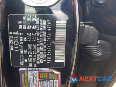 Zdjęcie 14 z 14 samochodu: 2023 KIA SORENTO SX VIN:5XYRKDLF4PG199597 - miniatura