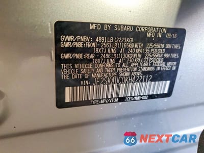 Zdjęcie 14 z 14 samochodu: 2019 SUBARU FORESTER LIMITED VIN:JF2SKAUC0KH422112 - miniatura