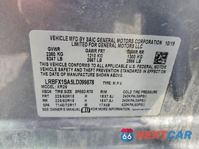 Zdjęcie 13 z 13 samochodu: 2020 BUICK ENVISION PREFERRED VIN:LRBFX1SA5LD099878 - miniatura
