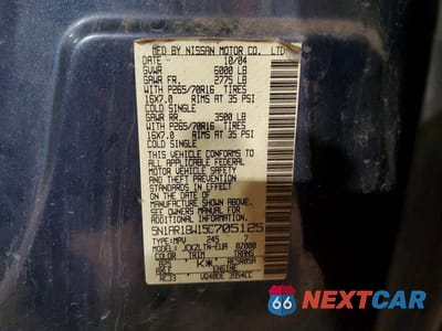 Zdjęcie 13 z 13 samochodu: 2005 NISSAN PATHFINDER XE VIN:5N1AR18W15C705125 - miniatura