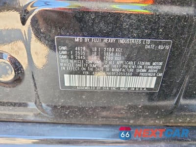 Zdjęcie 12 z 12 samochodu: 2015 SUBARU LEGACY 3.6R LIMITED VIN:4S3BNEN69F3055560 - miniatura