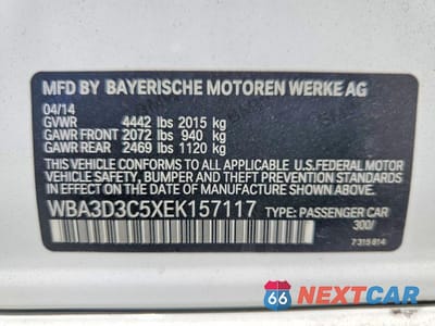 Zdjęcie 12 z 12 samochodu: 2014 BMW 328 D VIN:WBA3D3C5XEK157117 - miniatura