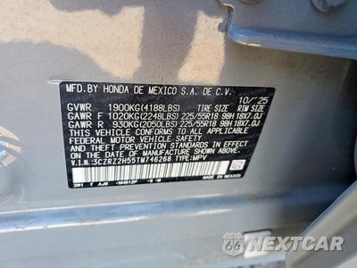 Zdjęcie 13 z 13 samochodu: 2026 HONDA HR-V SPORT VIN:3CZRZ2H55TM746268 - miniatura