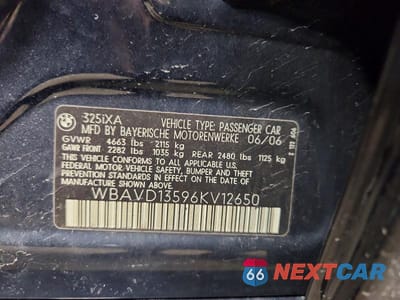 Zdjęcie 13 z 13 samochodu: 2006 BMW 325 XI VIN:WBAVD13596KV12650 - miniatura