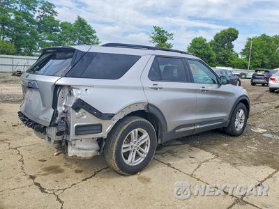 Trzecie zdjęcie samochodu z tyłu: 2021 FORD EXPLORER XLT VIN:1FMSK8DH0MGB66609 - miniatura