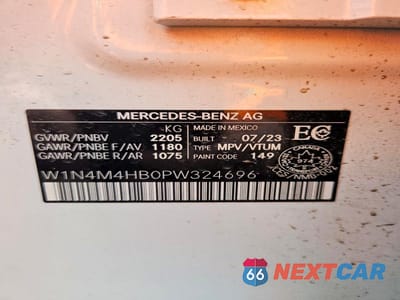 Zdjęcie 14 z 14 samochodu: 2023 MERCEDES-BENZ GLB 250 4MATIC VIN:W1N4M4HB0PW324696 - miniatura