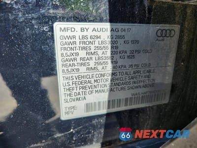 Zdjęcie 13 z 13 samochodu: 2017 AUDI Q7 PREMIUM PLUS VIN:WA1LHAF78HD055102 - miniatura
