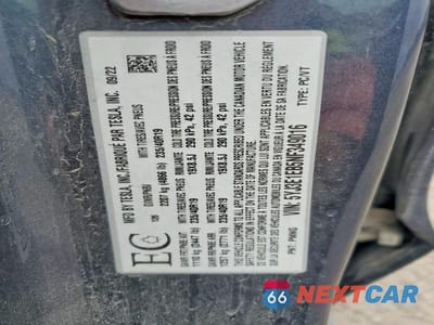 Zdjęcie 13 z 13 samochodu: 2022 TESLA MODEL 3 VIN:5YJ3E1EB5NF349016 - miniatura