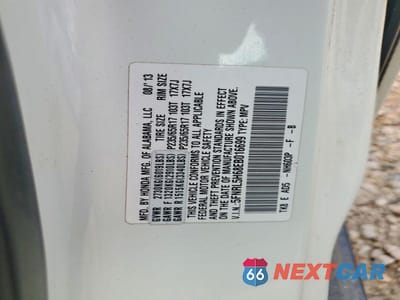 Zdjęcie 13 z 13 samochodu: 2014 HONDA ODYSSEY EXL VIN:5FNRL5H68EB016699 - miniatura