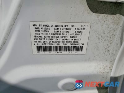 Zdjęcie 12 z 12 samochodu: 2016 ACURA ILX PREMIUM VIN:19UDE2F71GA021691 - miniatura