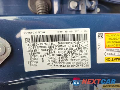 Zdjęcie 13 z 13 samochodu: 2026 HONDA CIVIC SPORT VIN:2HGFE4F85TH307892 - miniatura
