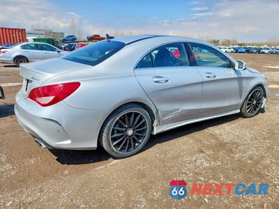Trzecie zdjęcie samochodu z tyłu: 2015 MERCEDES-BENZ CLA 250 4MATIC VIN:WDDSJ4GB5FN180114 - miniatura
