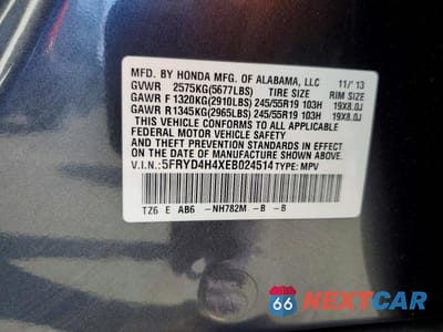 Zdjęcie 13 z 13 samochodu: 2014 ACURA MDX TECHNOLOGY VIN:5FRYD4H4XEB024514 - miniatura