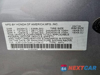 Zdjęcie 14 z 14 samochodu: 2019 ACURA MDX VIN:5J8YD3H33KL010810 - miniatura