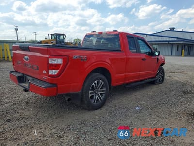 Trzecie zdjęcie samochodu z tyłu: 2021 FORD F150 SUPER CAB VIN:1FTEX1EP7MKD11416 - miniatura