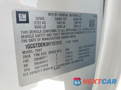 Zdjęcie 12 z 12 samochodu: 2017 CHEVROLET COLORADO Z71 VIN:1GCGTDEN3H1151910 - miniatura