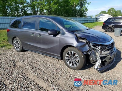 Czwarte zdjęcie samochodu z boku: 2022 HONDA ODYSSEY EXL VIN:5FNRL6H71NB053205 - miniatura