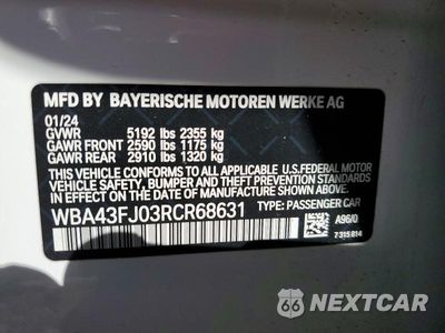 Zdjęcie 12 z 12 samochodu: 2024 BMW 530 I VIN:WBA43FJ03RCR68631 - miniatura