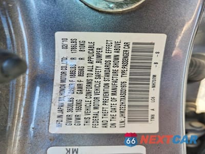 Zdjęcie 12 z 12 samochodu: 2010 HONDA INSIGHT EX VIN:JHMZE2H7XAS031976 - miniatura