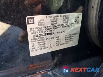 Zdjęcie 13 z 13 samochodu: 2015 CHEVROLET TAHOE C1500 LT VIN:1GNSCBKC7FR115614 - miniatura